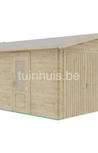 Houten garage Zuid-Holland 6x6m 44mm — 3