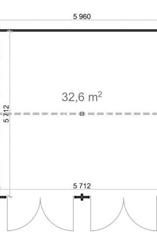 Houten garage Zuid-Holland 6x6m 44mm — 4