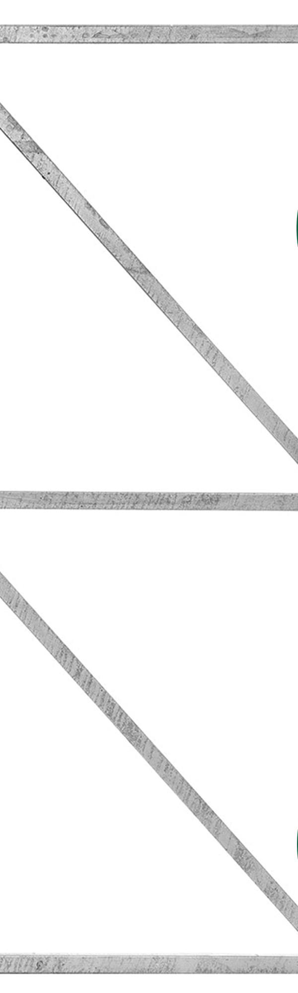 IJzeren deurframe met slotkastuitsparing 155x100cm