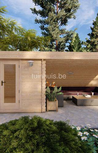 Tuinhuis Kudelstaart 3,3x7,36m 44mm — afbeelding 3