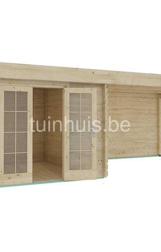 Tuinhuis Kudelstaart 3,3x7,36m 44mm — afbeelding 4