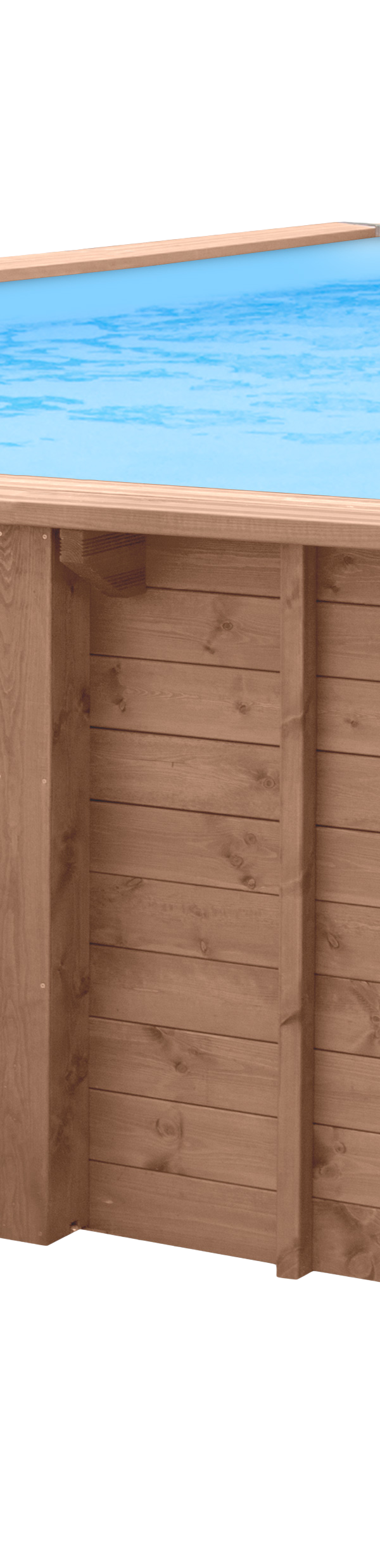 Luxe houten zwembad Playa Forti 834 x 492 x 138 cm
