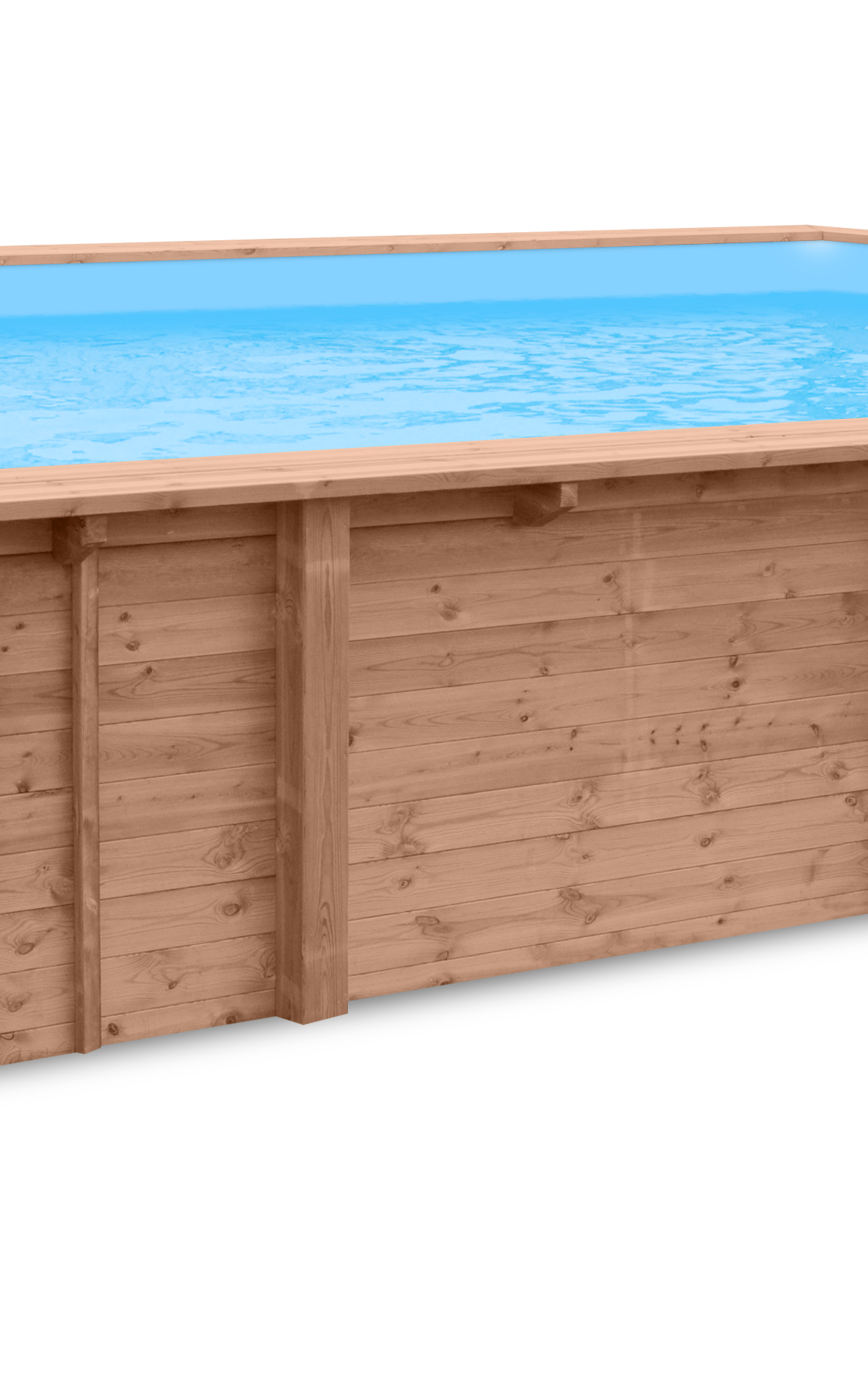 Luxe houten zwembad Playa Porto Marie 727 x 396 x 138 cm