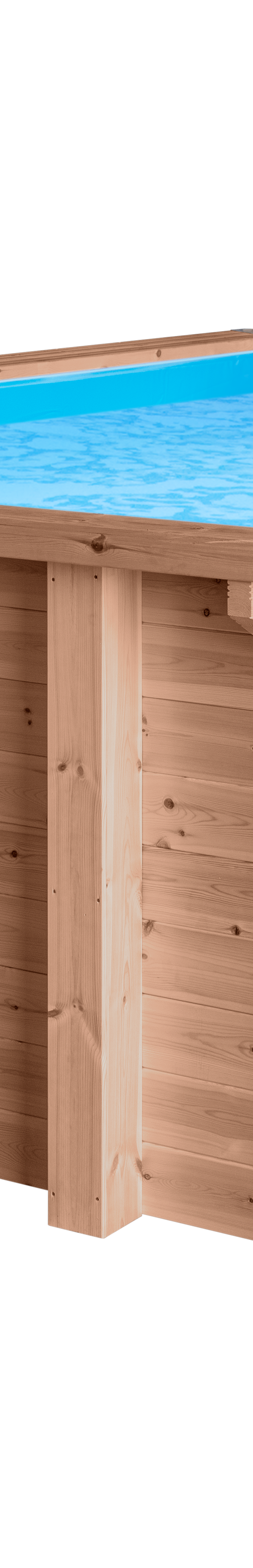 Luxe houten zwembad Santa Cruz 502 x 322 x 124 cm