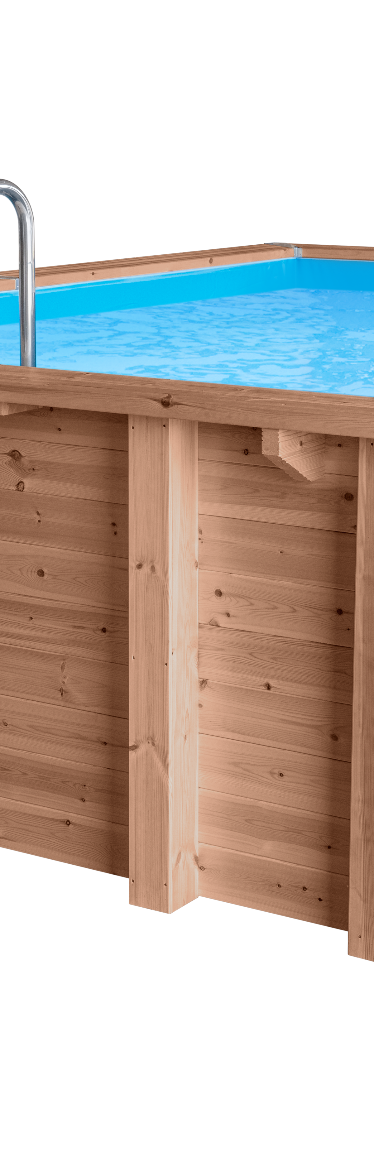 Luxe houten zwembad Santa Cruz 502 x 322 x 124 cm
