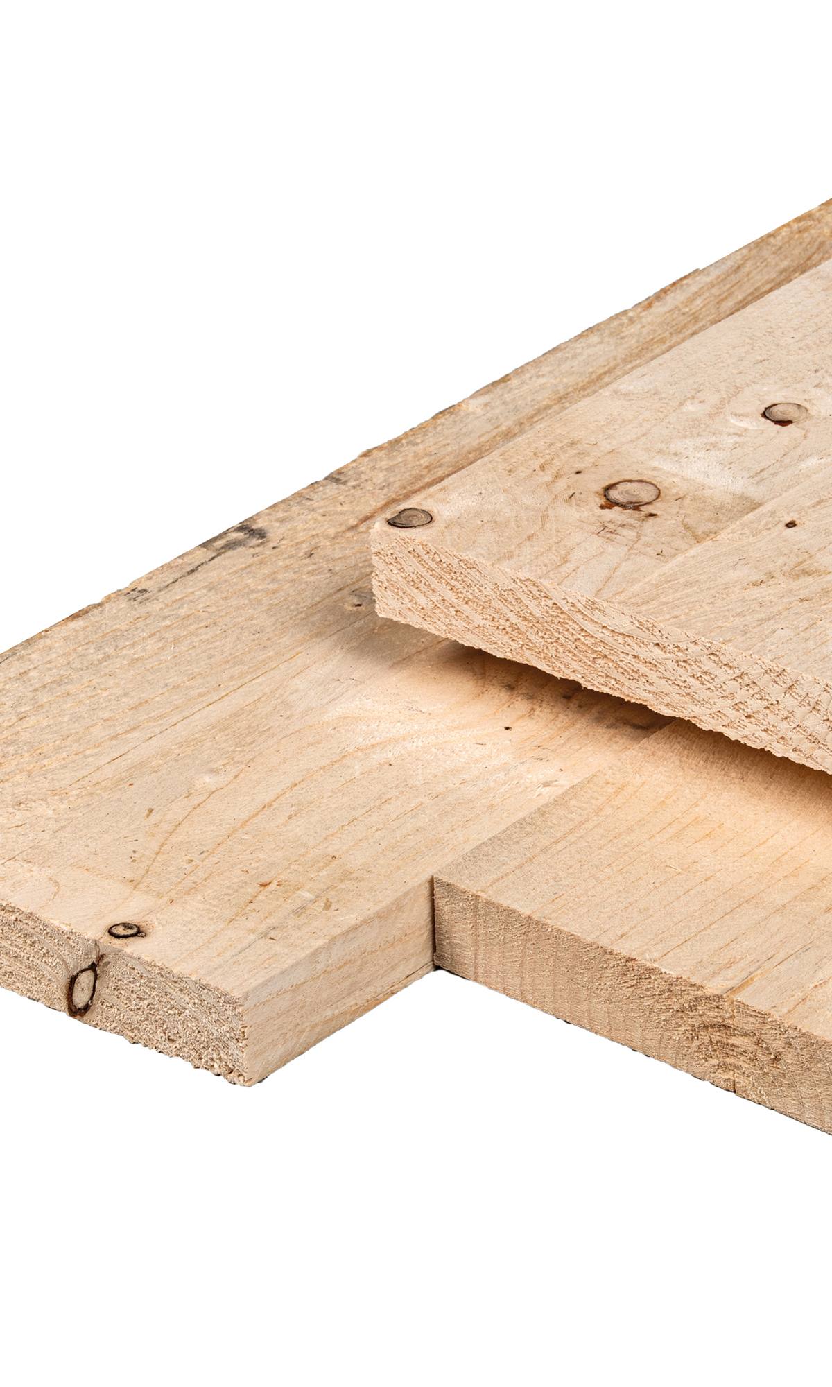 ME vuren steigerplank 2,9 x 19,0 x 400 cm, gedroogd, onbehandeld, fijnbezaagd, scherpkantig