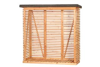 Openhaardhout berging, douglas B200 x D80 x H190 cm — 2