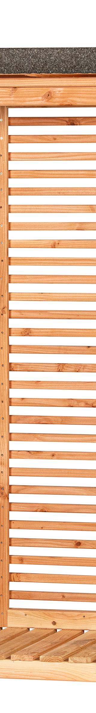 Openhaardhout berging, douglas B200 x D80 x H190 cm — afbeelding 2