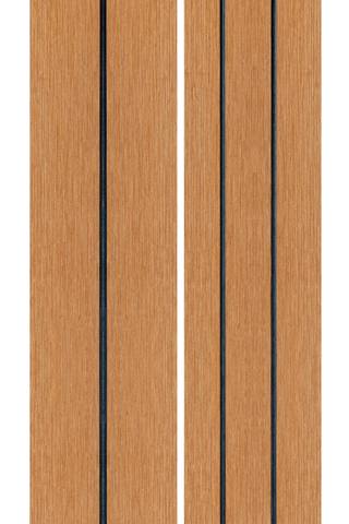 PuraDock composiet vlonderplank 2,2 x 14,6 x 290 cm, cedar, massief, 1 zijde 1 groef, 1 zijde 2 groeven, fijne houtnerf, clip systeem — 2