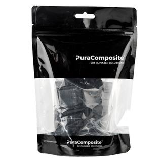 PuraFix vlonderplank beginclip RVS zwart voor blinde bevestiging - set 50 stuks — 2
