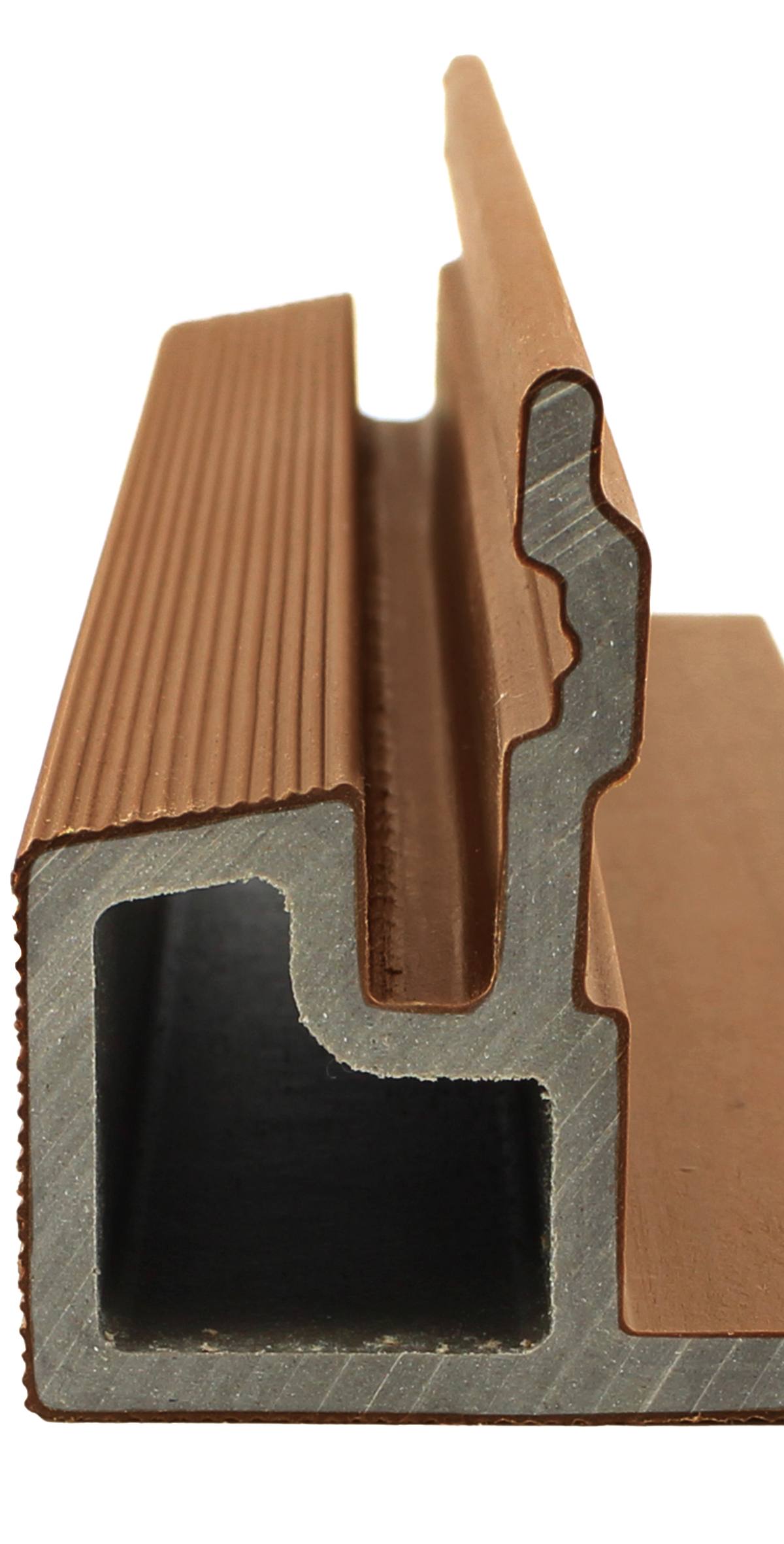 PuraTech composiet eindprofiel 5,8 x 5,8 x 290 cm, teak