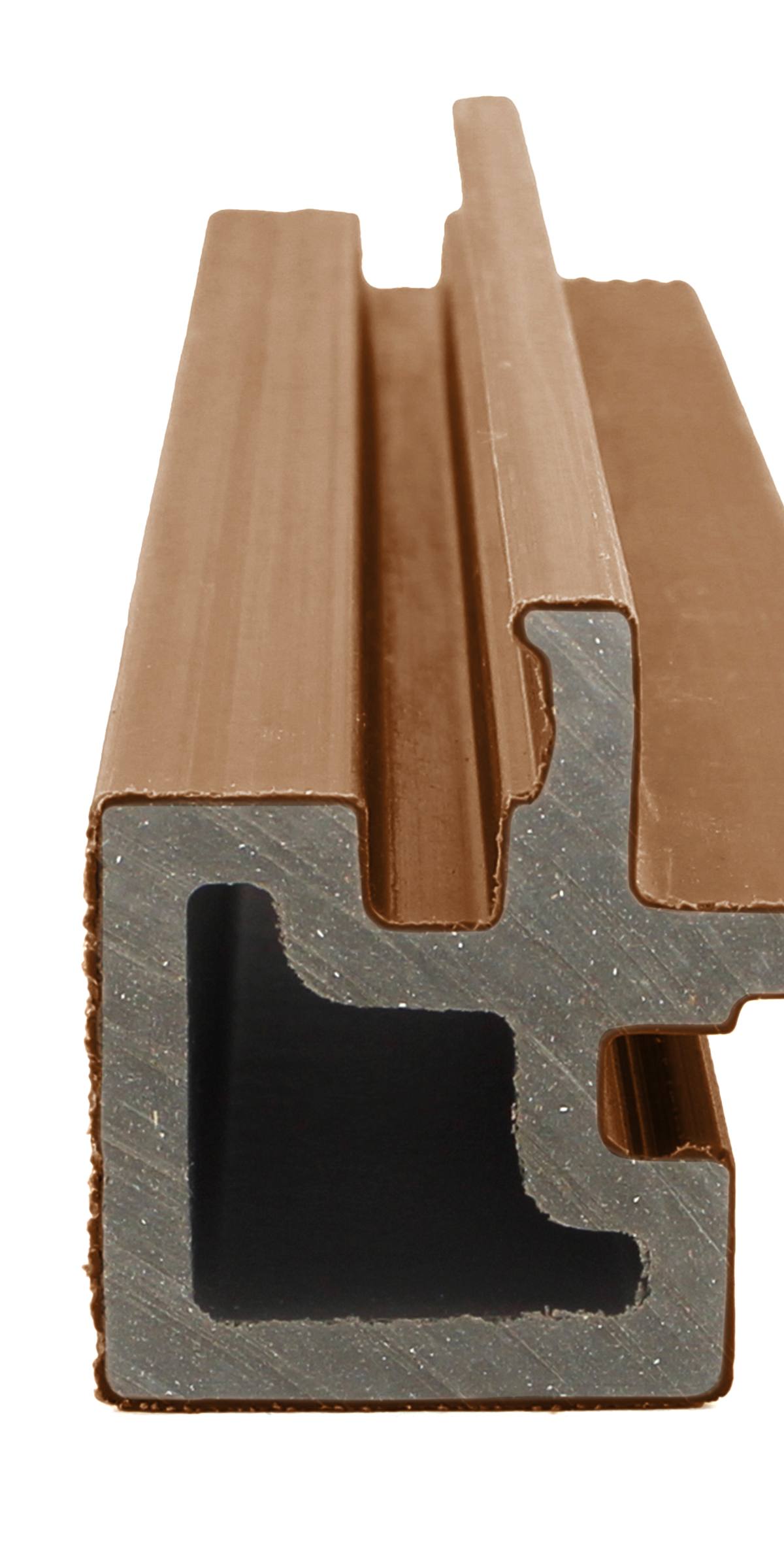 PuraTech composiet hoekprofiel 6,7 x 6,7 x 290 cm, teak
