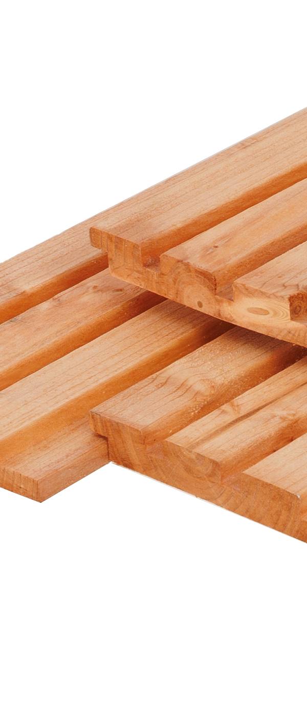 Red Class Wood ME vuren triple profiel 2,2 x 14,0 x 240 cm, gedroogd, geïmpregneerd, geschaafd