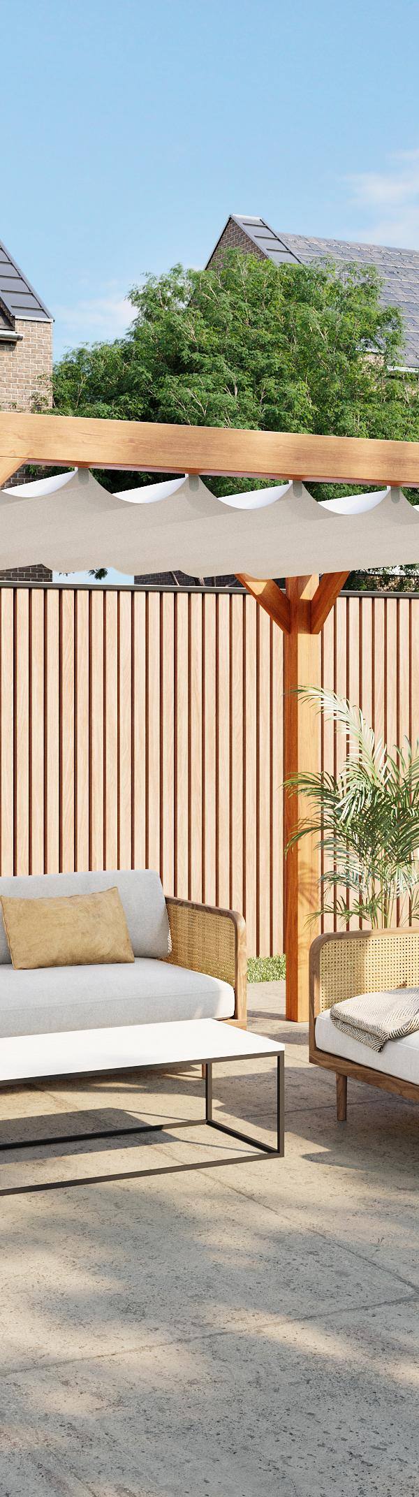 Red Class Wood pergola 324 x 324 cm