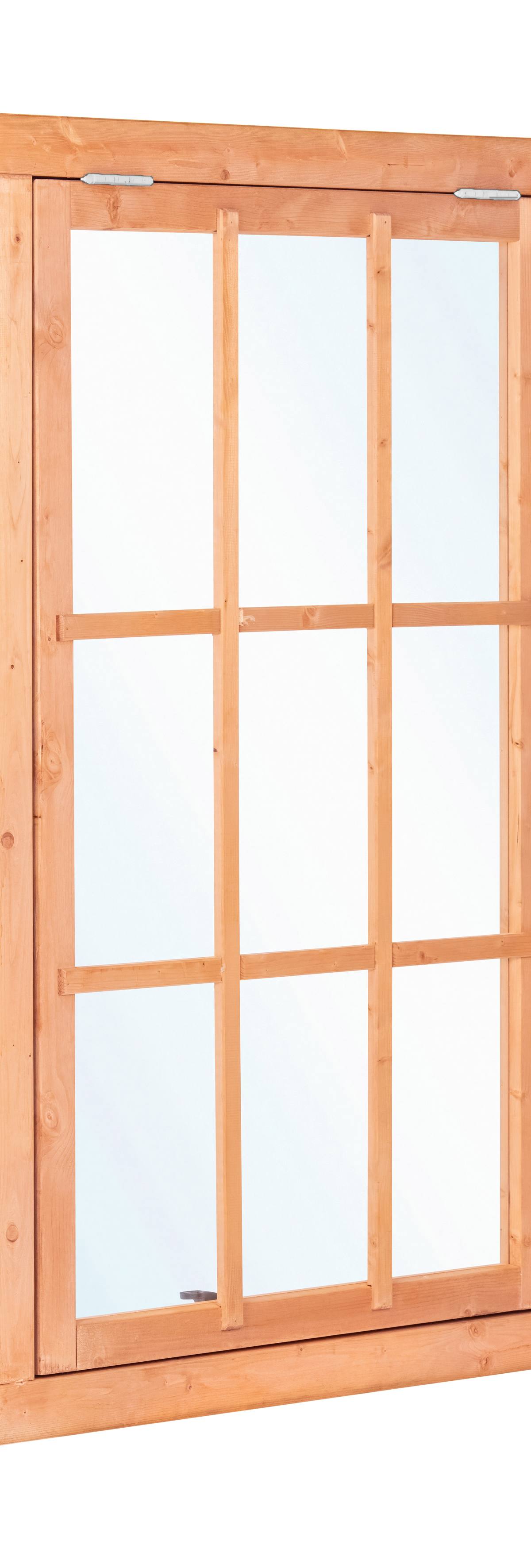Red Class Wood uitzetraam, 9-ruits Uitzetraam B1000 x H1554 mm sponningmaat (rvs beslagset)
