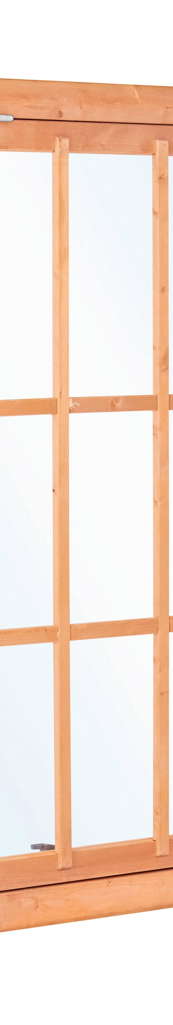 Red Class Wood uitzetraam, 9-ruits Uitzetraam B1000 x H1554 mm sponningmaat (rvs beslagset)