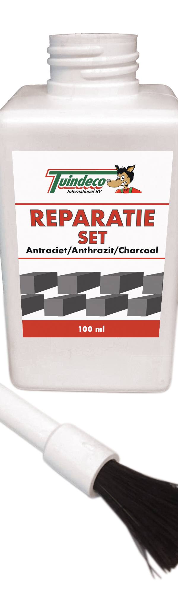 Reparatieset BETON zwart met kwast 0,1 ltr