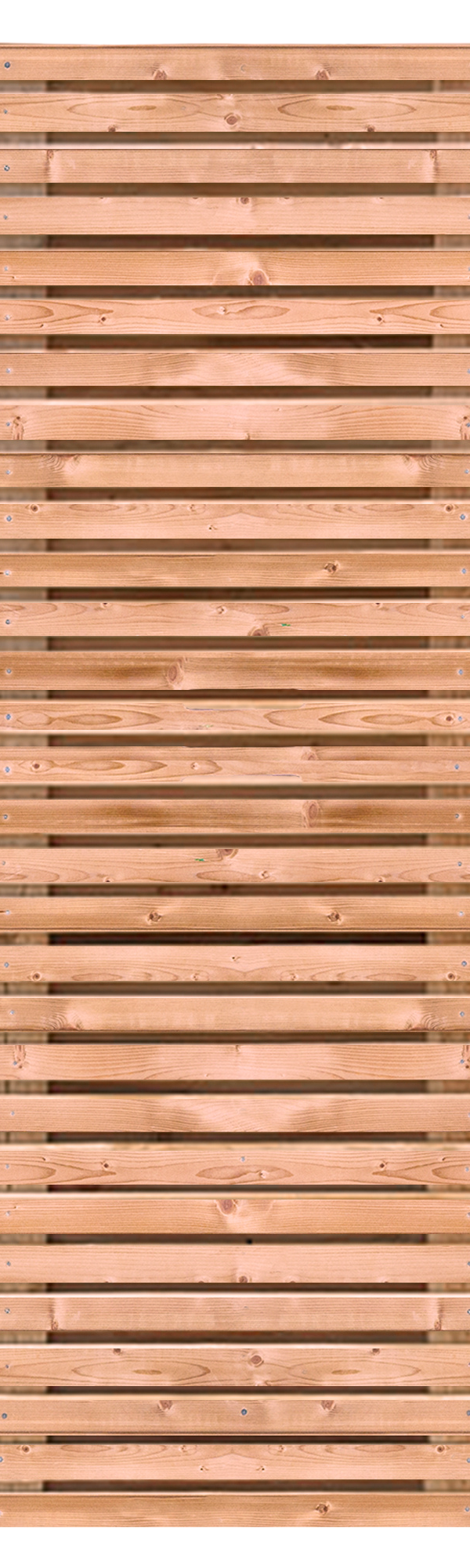 Rhombusscherm Fez, Red Class Wood geïmpregneerd ME vuren, RVS-geschroefd, dubbelzijdig bekleed, 63-planks (59+4) 180 x 180 cm