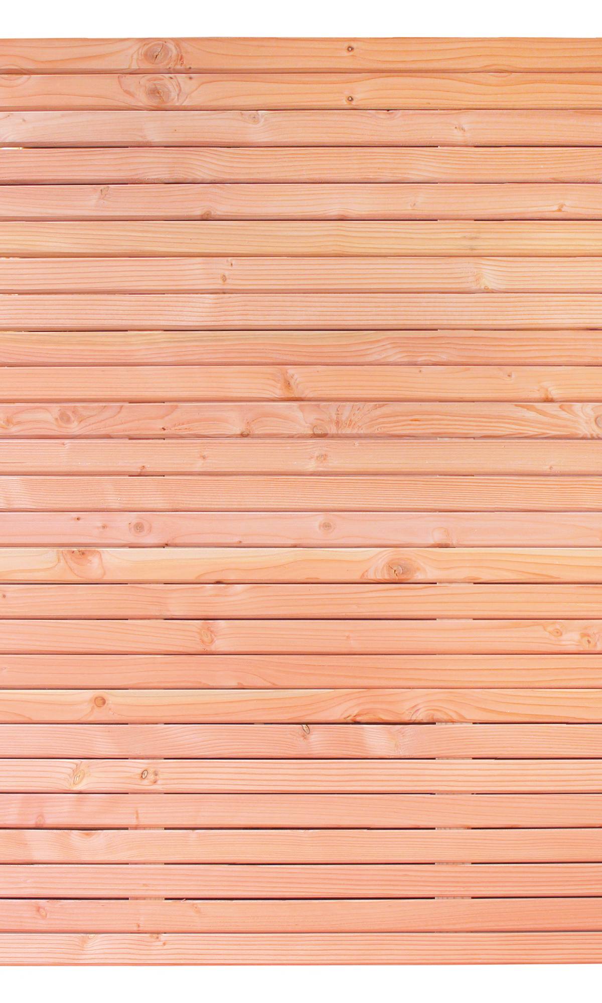 Rhombusscherm Klagenfurt, douglas, RVS-geschroefd, enkelzijdig bekleed, 30-planks 180 x 180 cm