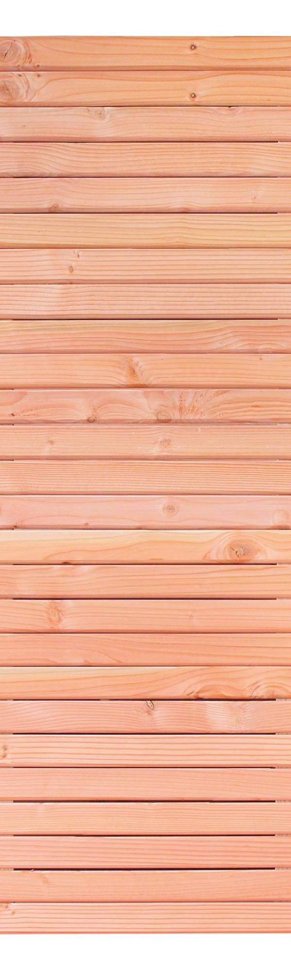 Rhombusscherm Klagenfurt, douglas, RVS-geschroefd, enkelzijdig bekleed, 30-planks 180 x 180 cm