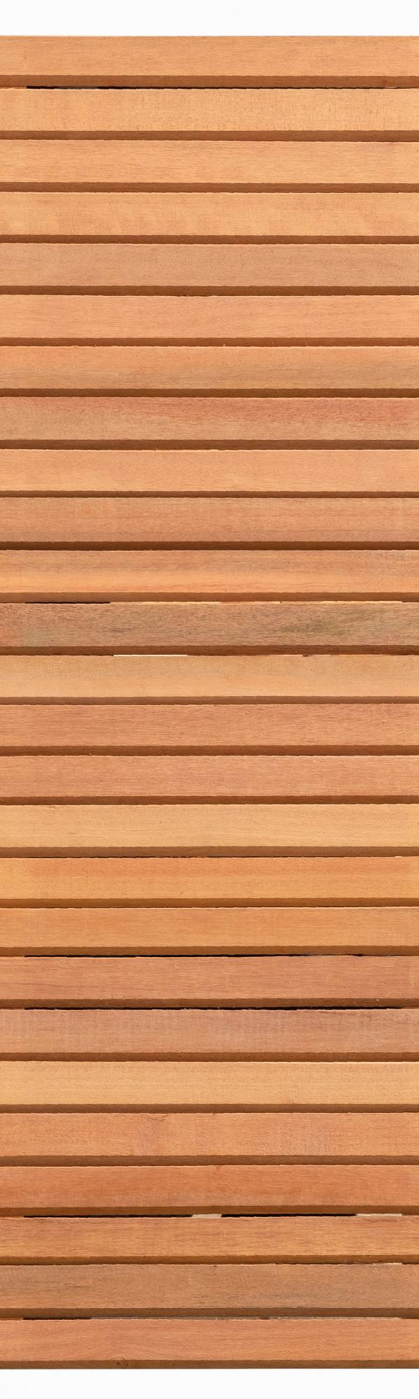 Rhombusscherm Wichmond, bangkirai hardhout, RVS-geschroefd, enkelzijdig bekleed, 31-planks (26+5) 180 x 180 cm