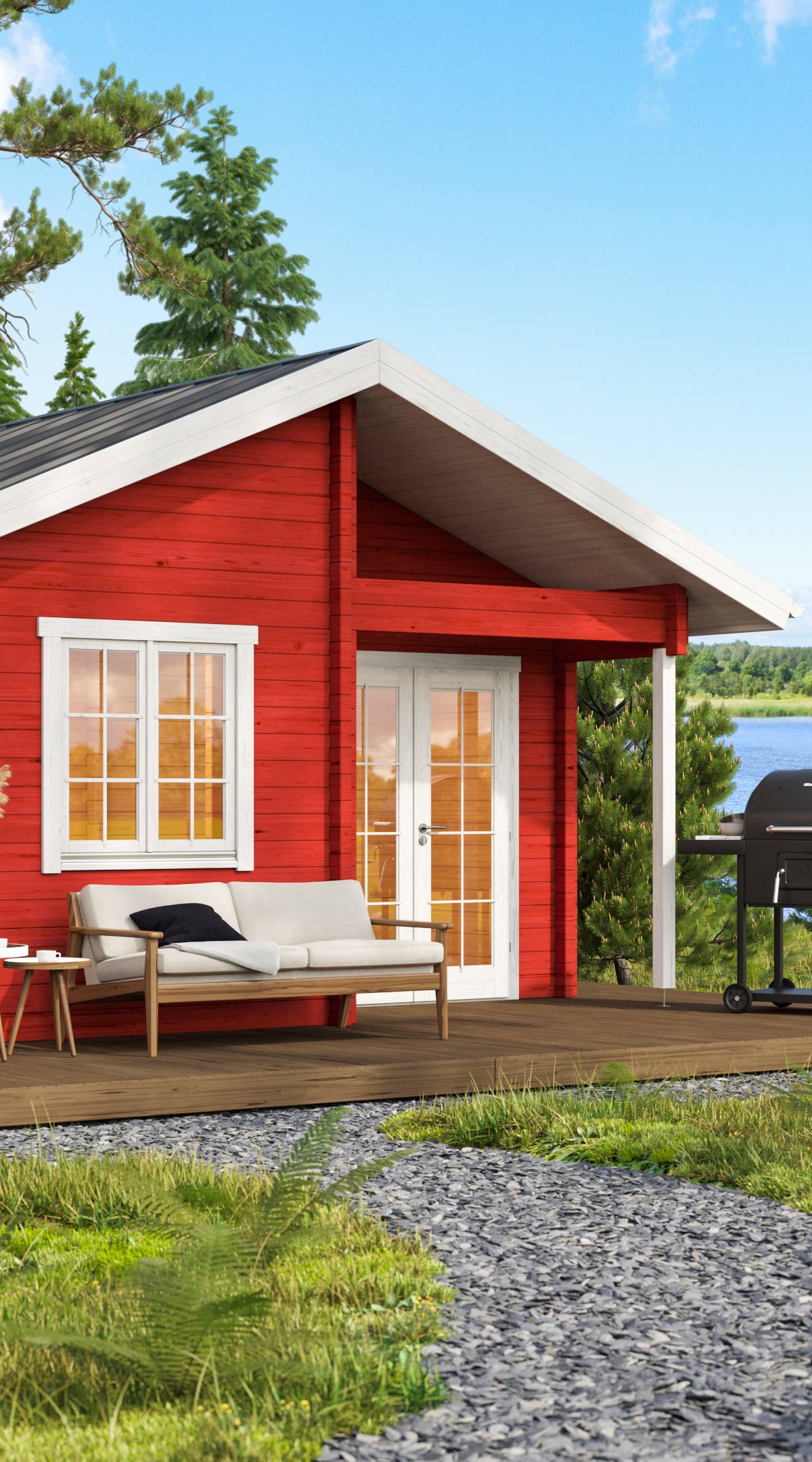 Sauna huis Tanhua | 70 mm | onbehandeld