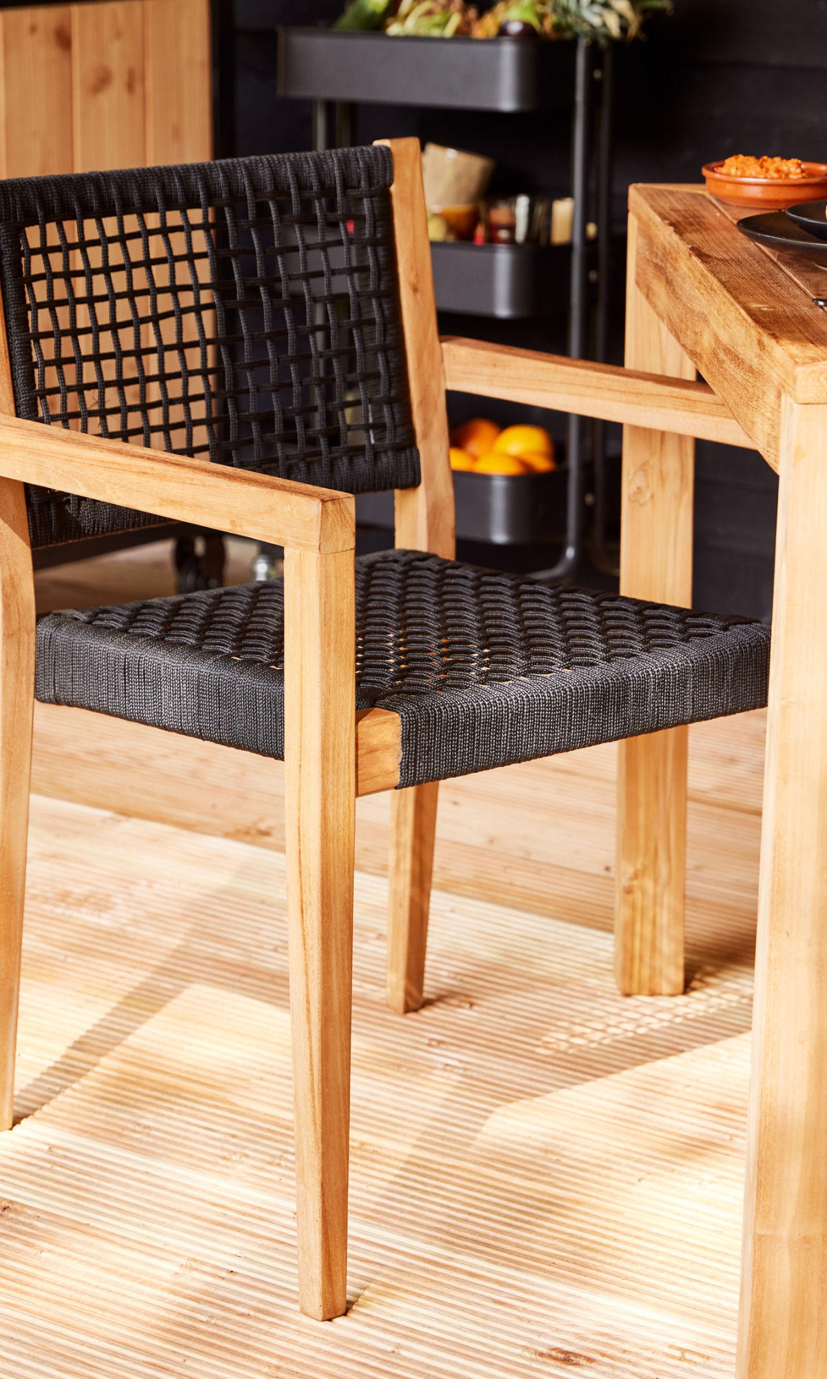 Stapelbare teak stoel Toledo (set van 2 stoelen)
