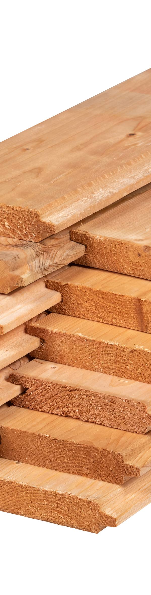 Stapelset blokhutprofiel Red Class Wood