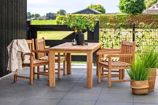 Teak blokstoel Birmingham — 2