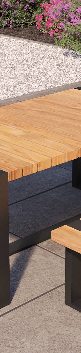 Teak Dinnerset Wellington — 2