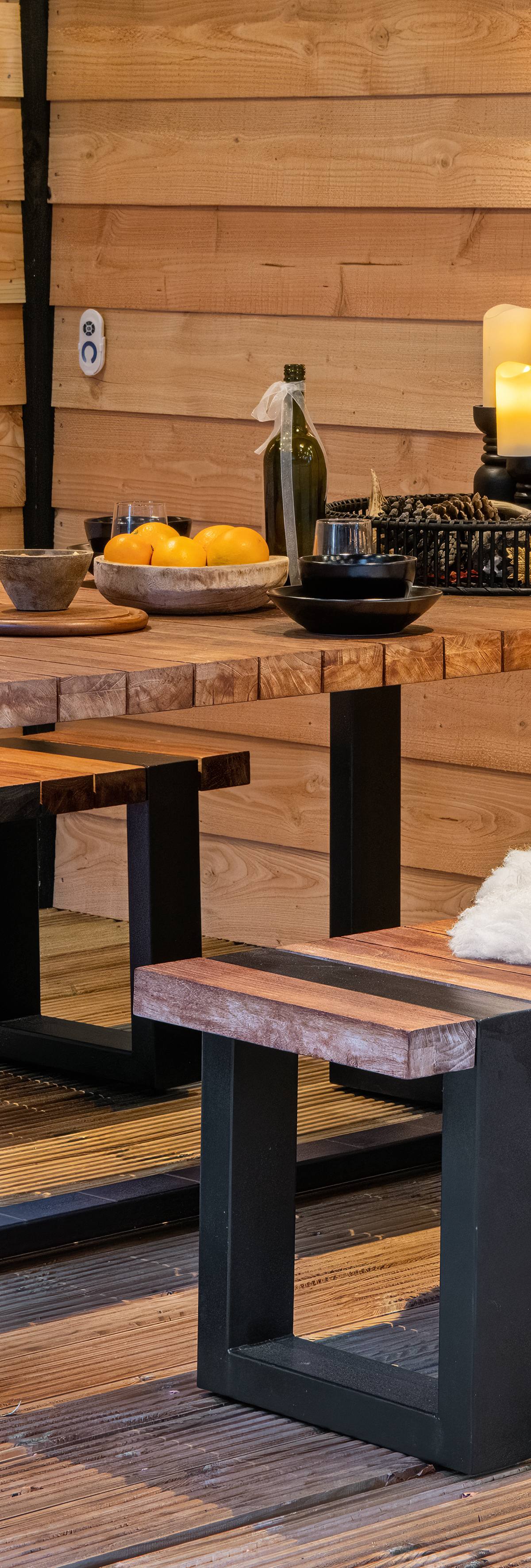 Teak Dinnerset Wellington
