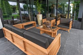 Teak loungeset Riverside fauteuil incl. kusses — 3