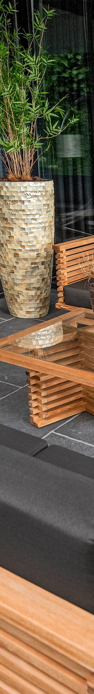 Teak loungeset Riverside fauteuil incl. kusses — 3