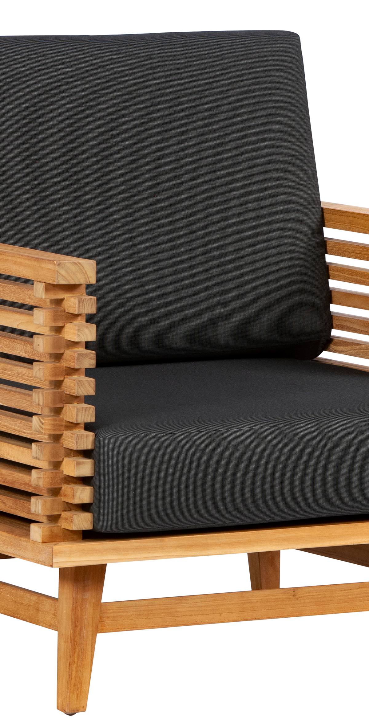 Teak loungeset Riverside fauteuil incl. kusses