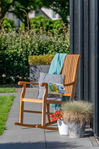 Teak schommelstoel — 3
