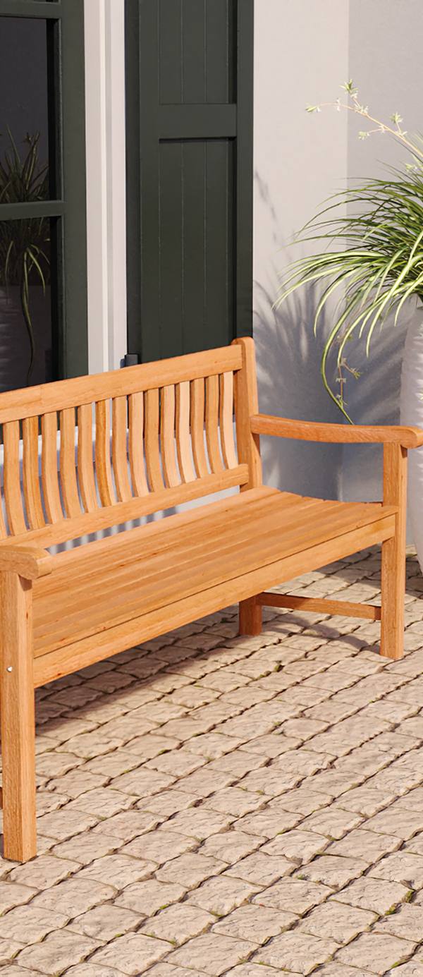 Teak tuinbank Bretagne 120 cm