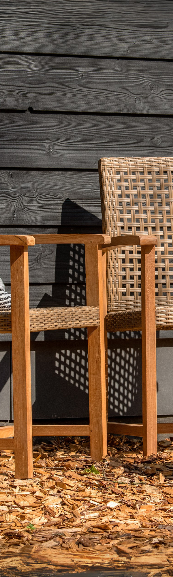 Teak tuinstoel Blitar (set van 2 stoelen)