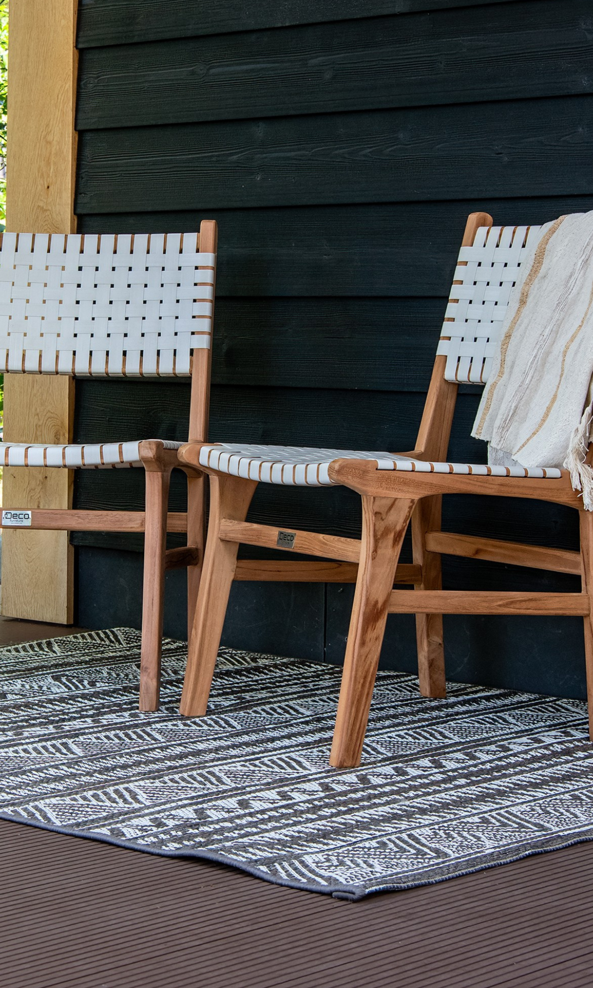 Teak tuinstoel Mataram (set van 2 stoelen)