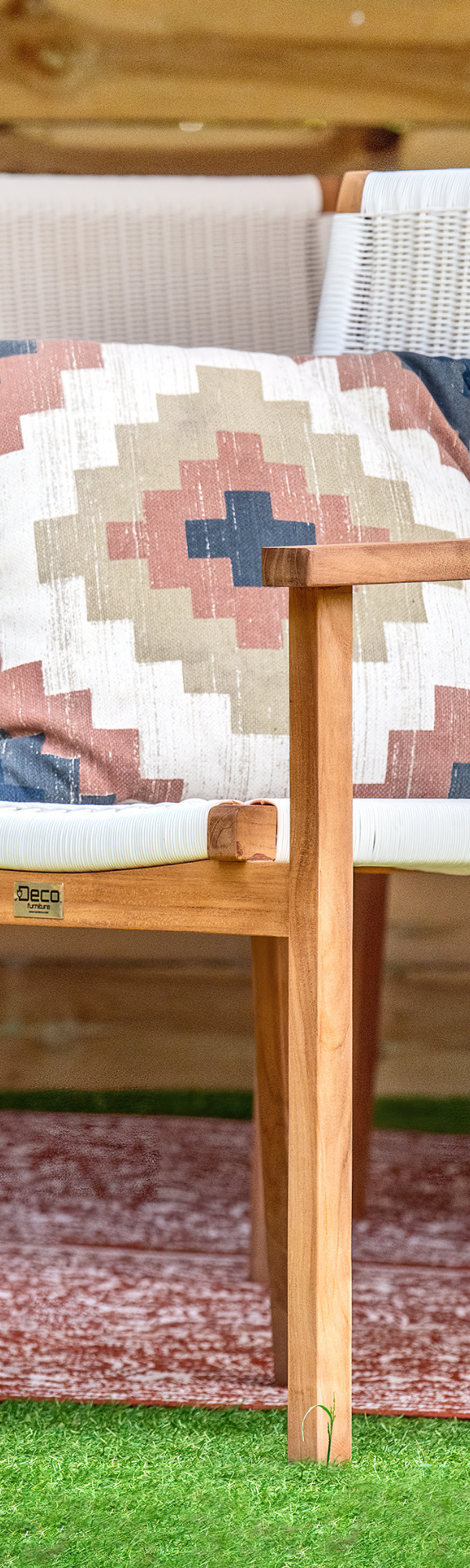 Teak tuinstoel Riau (set van 2 stoelen)