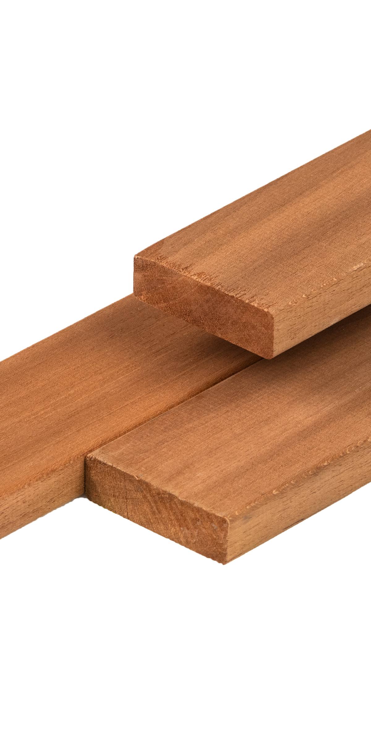 Thermoline ayous hardhout plank 1,8 x 6,8 x 245 cm thermisch gemodificeerd, geschaafd