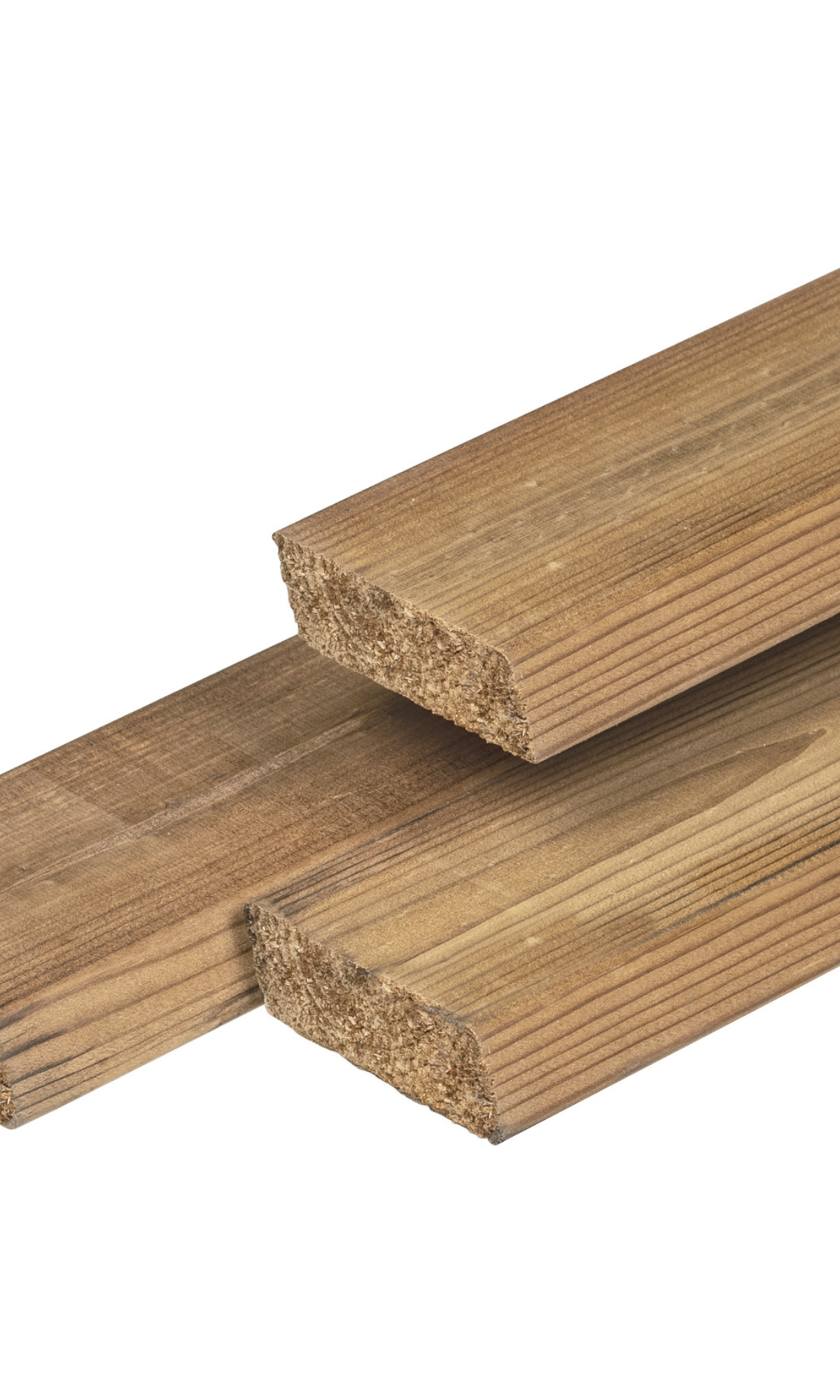 Thermoline NE vuren rhombus profiel 2,0 x 6,7 x 360 cm, gedroogd, thermisch gemodificeerd, geschaafd