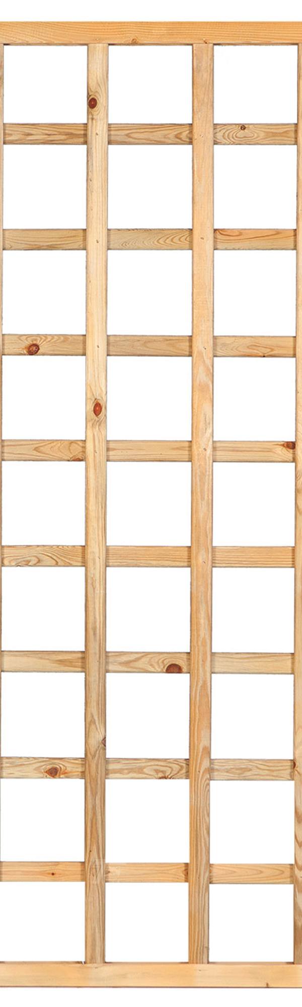 Trellis recht, lamel 1,3 x 2,5 cm grenen groen geïmpregneerd H180 x B180 cm