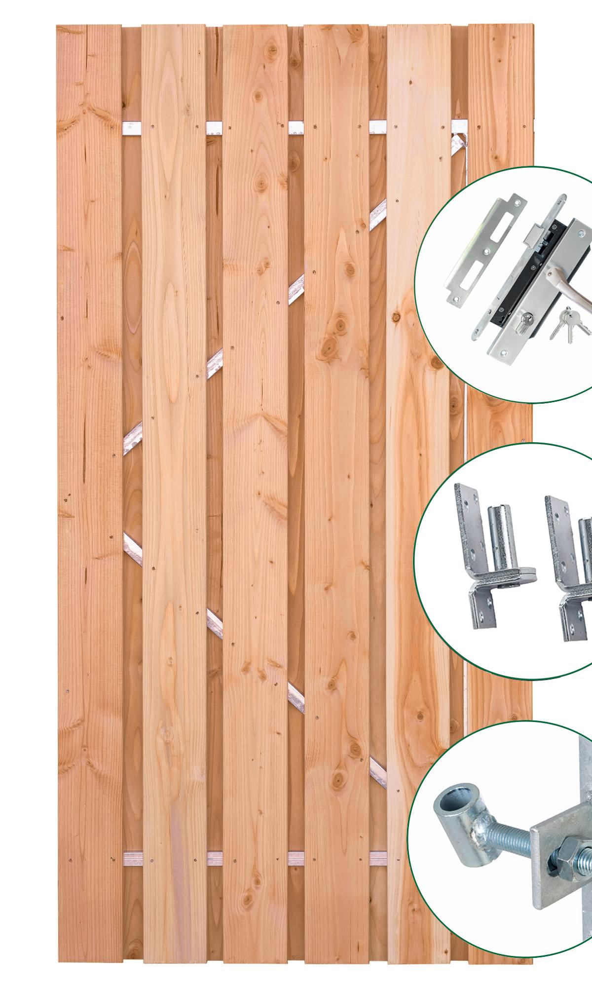 Tuindeur Privacy douglas 90cm