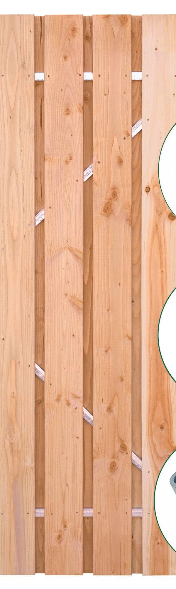 Tuindeur Privacy douglas 90cm