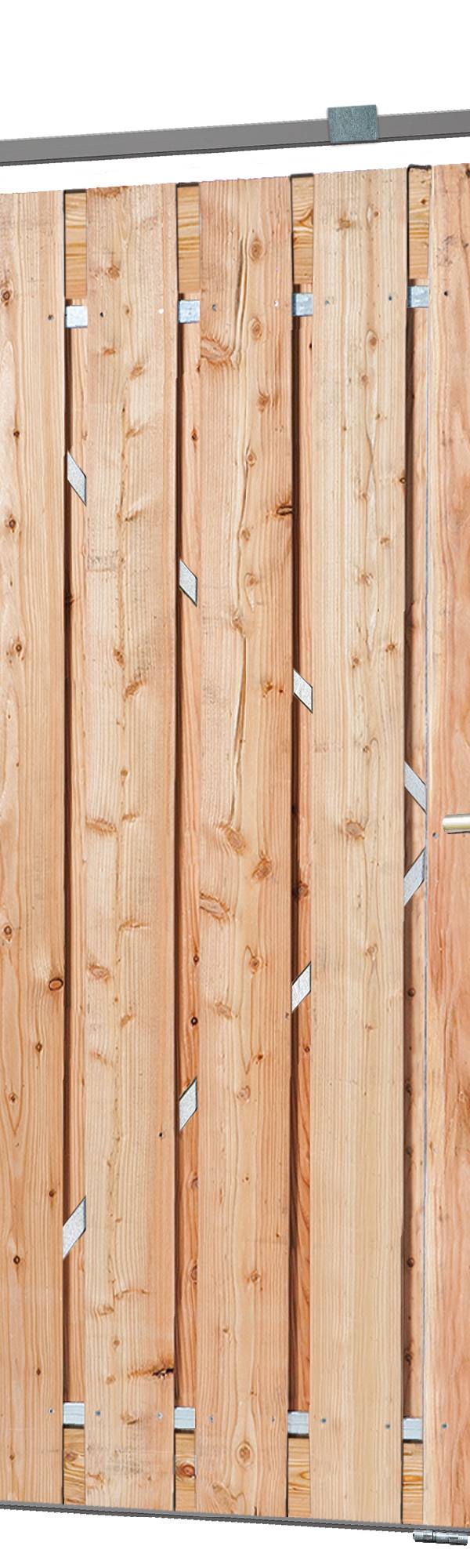 Tuindeur schuifsysteem Douglas H195 x 130 cm