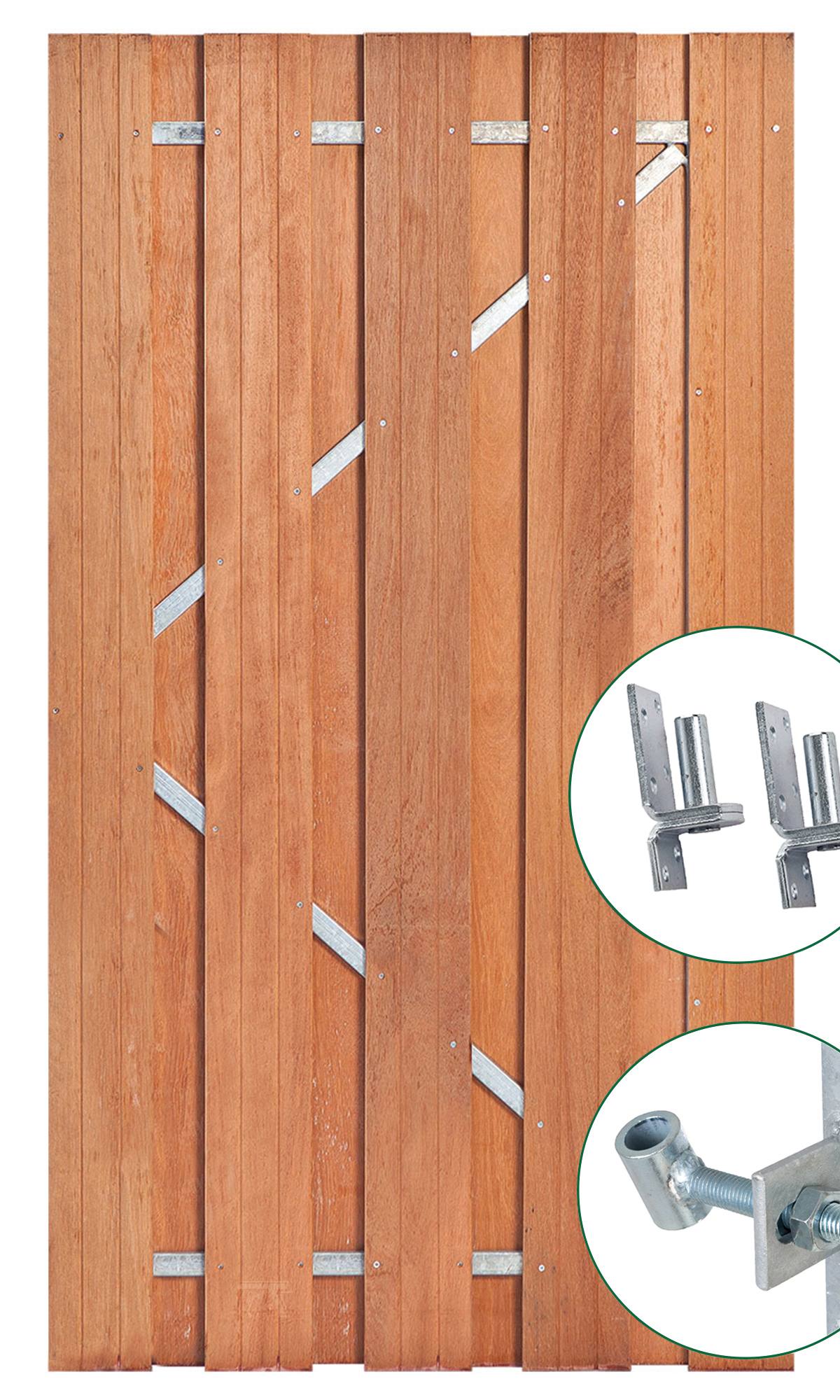Tuindeur Solide hardhout 180 x 100 cm