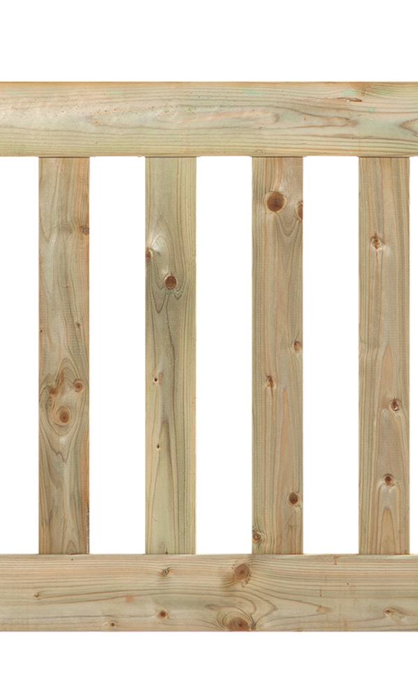 Tuinhek grenen groen geïmpregneerd De Luxe 80 x 180 cm