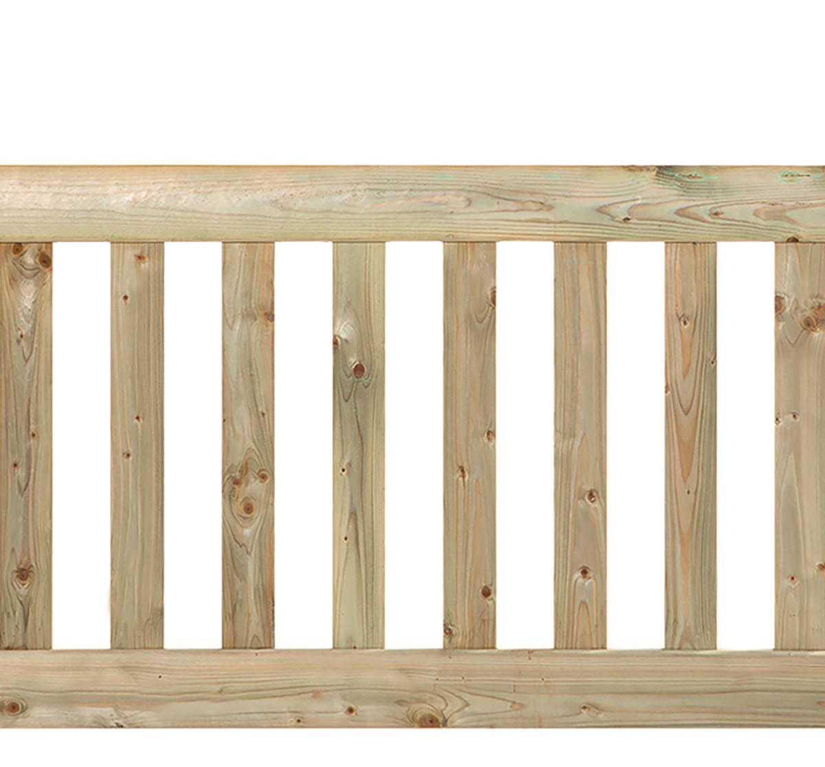Tuinhek grenen groen geïmpregneerd Modern de Luxe 60 x 180 cm