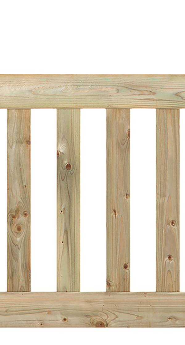 Tuinhek grenen groen geïmpregneerd Modern de Luxe 60 x 180 cm