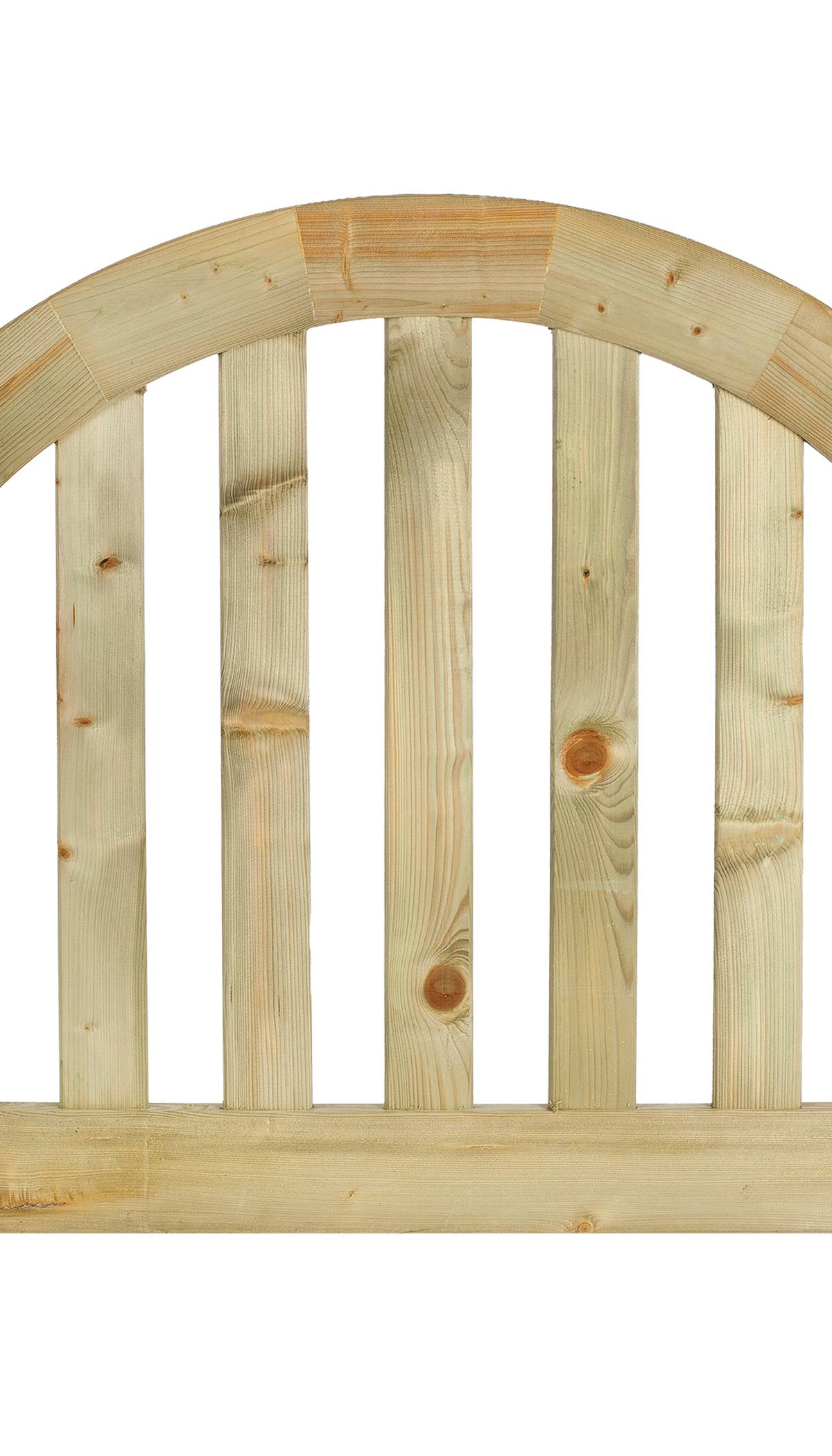 Tuinhekdeur grenen groen geïmpregneerd de Luxe 80 x 100 x D4 cm